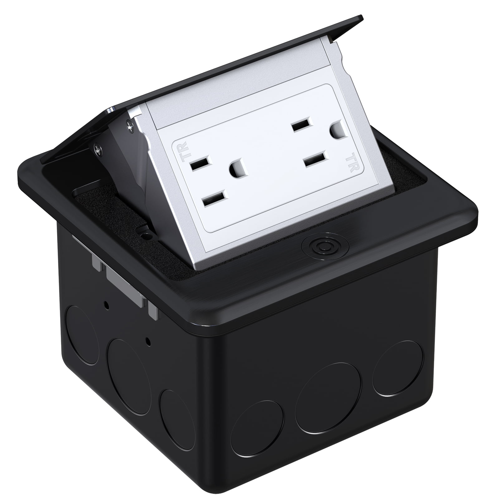 WEBANG Pop Up Floor Outlet Box with 15 Amp TamperResistant Receptacle