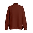 thumbnail image 5 of Yxbdin Womens Sweatshirts No Hood Mock Neck Sweatshirt Comfy Long Sleeve Tops Suitable Loose Fit Pullover Daily Going Out Fall Clothes, 5 of 9