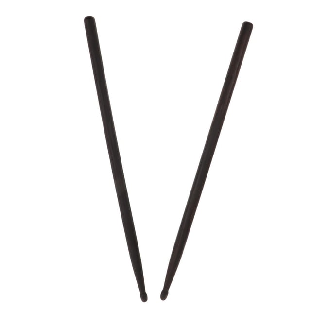 1 de Palos de Tambor Durable Piezas de Tambor para de Música Conjunto de Recolección Negro Hugo Blackwood 5A Drumstick