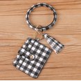 thumbnail image 1 of Wristlet Bracelet Keychain Circle Key Ring Pocket Credit Card Holder Circle Key Ring Tassel Keychains Bangle Purse for Women 21#, 1 of 6