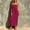 Purple, variant on QUNYINEY A Line Sun Dresses for Women 2026 Sleeveless Long Summer Slip Dress Square Neckline Beach Solid Loose Fit Vacation Dresses