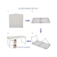 thumbnail image 5 of MPM Folding Table 4FT Portable Lightweight Aluminum Camping Table, Adjustable Height, with Handle for Outdoor Indoor, 5 of 6