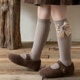 thumbnail image 6 of Girls Knee High Socks with Bow Detail, Soft Stretchable School & Daily Wear Socks for Toddlers and Youth in Assorted Cute Patterns, 6 of 6