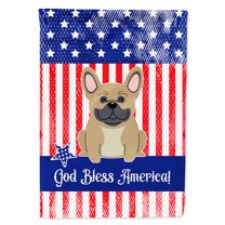 Carolines Treasures BB3005CHF Patriotic USA French Bulldog Cream Flag Canvas House Size