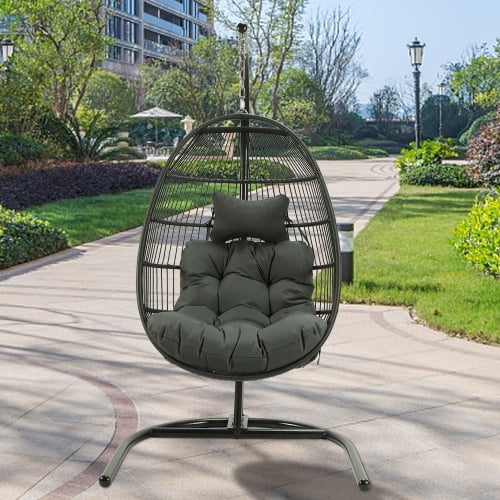 Shunda Single egg shape swing chair Light Grey - Walmart.com - Walmart.com