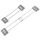 thumbnail image 5 of RV Shower Corner Storage Bar, Adjustable Stainless Steel Bathroom Corner Storage Bar for Camper Travel Trailer, 2 Packs, 5 of 5