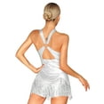 thumbnail image 3 of Jowowha Latin Dance Dress for Womens Sequin Tassel Fringe Flapper Dress 1920s Cocktail Dress Tango Silver XL, 3 of 6