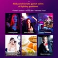 thumbnail image 4 of Andoer W480RGB Bi-color Photography Light 40W LED Light Panel 480pcs LED Beads 2500-9000K Dimmable 20 Special Effects /NP Series Battery Powered with LCD Screen Metal Barndoor Remote Cont, 4 of 7