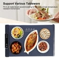 thumbnail image 4 of Electric Warming Tray, Rollable Full Surfaces Heating Warming Mat, 3 Temp Setting, Fast Heating Silicone Portable Foldable Roll Up Heating Pad for Party, Buffet, 4 of 7