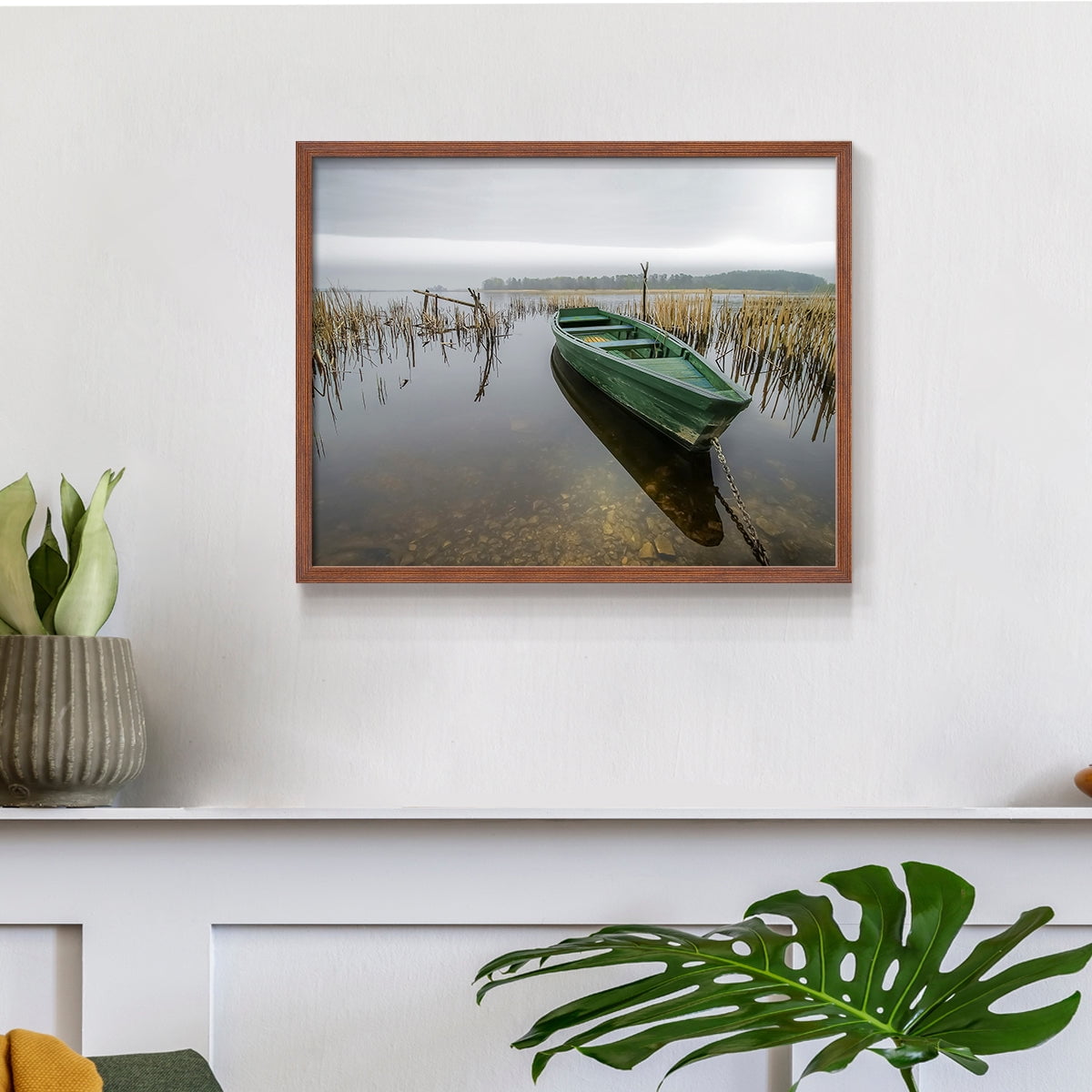 Green One by Mike Calascibetta - Restickable Framed Giclée Print