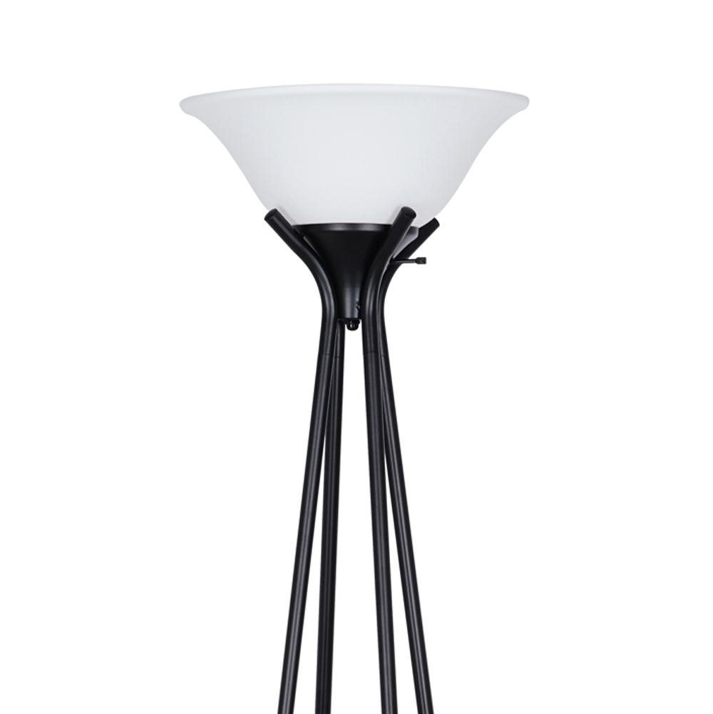 Mainstays 69" Metal Etagere Floor Lamp, Charcoal photo 8