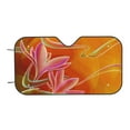 thumbnail image 7 of Fotbe Orange Flower Psychedelic Car Windshield Sunshade | Sun Visor Protector Front Window Shade, Keeps Out UV Rays, Keeps Your Vehicle Cool-Small, 7 of 7