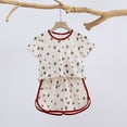 thumbnail image 2 of YunPes Toddler Boys 2 Piece Outfits Summer Lightweight Comfy Short Sleeve T Shirts and Shorts Kids Baby Clothes, 2 of 9