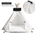 thumbnail image 1 of Tente Tipi pour Animal, Maison Lavable pour Chien et Chat avec Coussin, 1 of 10