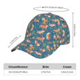 thumbnail image 2 of Balery Corgi with Flowers Gorra de béisbol de tamaño ajustable para correr, entrenar y actividades al aire libre. Gorra de papá para todas las estaciones., 2 of 6