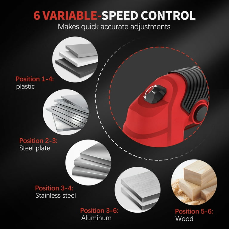 5 Amp Variable Speed Corded Electric Jig Saw with Laser Guide 5 Amp Variable Speed Corded Electric Jig Saw with Laser Guide