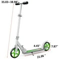 thumbnail image 5 of Teenager Adult Scooter 8" Large Wheels Foldbale Kick Scooter Lightwight, Green, 5 of 8