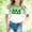 Green, variant on T Shirts for Girls St Patricks Day Short Sleeve T Shirts Trendy Graphic Print Crew Neck Blouse Tops T-Shirts Toddler To Big Kid Black,140(8-9 Years)