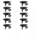 thumbnail image 2 of 10pcs Spray Bottle Nozzle Replacement Adjustable Trigger Spray Spray Head, 2 of 2