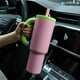 thumbnail image 2 of Taza de viaje para coche de 40oz, taza aislada con pajita de acero inoxidable, taza de café montada en coche, aislamiento al vacío de doble pared, mantiene el frío 24H, 2 of 5