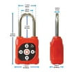 thumbnail image 5 of eGeeTouch Smart Lockout Tagout Loto Padlock; Red, 5 of 8