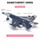 thumbnail image 3 of 1/72 Jet Plane Toy Alloy Support Resilience con luces LED Sonido para niños niñas, 3 of 8