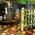 thumbnail image 4 of Outdoor Solar Light, Solar Garden Decorations, Landscape Lights Outdoor Waterproof, Garden Decor for Outside, Light Blue Resin Mushroom House Fairy House Stake Light, Waterproof, 4 of 5