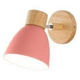 thumbnail image 1 of Lámpara de pared moderna E27 Lámpara de noche de madera para sa de estar Restaurante Cocina Rosa Rosado Zulema Aplique de pared industriales, 1 of 7
