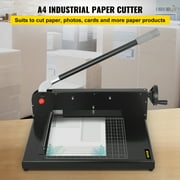 VEVORbrand Paper Cutter 12inch A4 Commercial Heavy Duty Paper Cutter 300 Sheets 45HRC Hardness Stack Cutter Metal Base Desktop Stack Cutter for Home Office