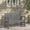 Gray, variant on 48" Outdoor Garden Bench, 550lbs Weatherproof HDPE Porch Seat, Black