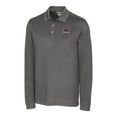 thumbnail image 2 of Men's Cutter & Buck  Gray South Carolina Gamecocks Advantage Tri-Blend Pique Long Sleeve DryTec Polo, 2 of 3