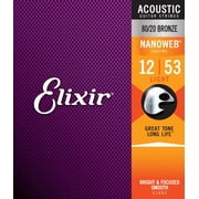 Elixir Strings Nanoweb 80/20 Bronze Light Gauge Acoustic Strings