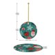 thumbnail image 4 of Adorno navideño colgante de Feliz Navidad para árbol de Navidad - Decoraciones colgantes de cerámica para fiestas - Ideas para regalar adornos navideños, 4 of 8