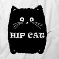 thumbnail image 2 of Hip Cat T-Shirt | Cute Pets White Tee Gift, 2 of 5