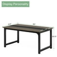 thumbnail image 2 of GVN Computer Desk, Study Writing Table,Simple Conference Table, Rectangular Meeting Table Computer Desk,Gray, 2 of 4