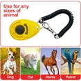 thumbnail image 3 of Positive Reinforcement Expert, Easy & Safe Clicker For Loud Sound Feedback, Various Occasions Training Tool, Consistent Training Method, Pet Training Clicker Set With Wrist Strap (Yellow), 3 of 5