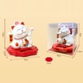 thumbnail image 2 of Goodhd Light-Sensing Slar-Powered Lucky Cat Automatically Waving Its Hands Lucky Cat-2314-White, 2 of 9