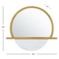 thumbnail image 3 of SAFAVIEH Sarada 23 in. x 19.8 in. Solid Frame Mirror, Gold/White, 3 of 5