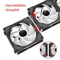 thumbnail image 4 of Teucer JM-1 PC Case Fan Mirror Cycle ARGB 120mm 12v/4Pin PWM Low Noise Chassis Water Cooling Fan Single Pack with Cable, 4 of 7