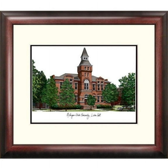 Michigan State, Linton Hall, University Alumnus Framed Lithograph