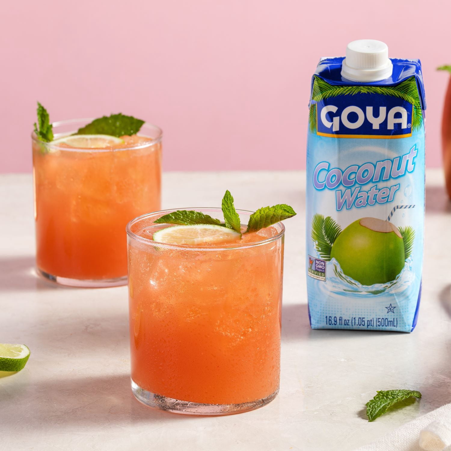 GOYA Pure Coconut Water, 16.90 fl oz Carton, Tropical Beverage