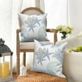 thumbnail image 3 of Dashan Nautical Coastal Throw Pillow Covers 18x18 Set of 2,Ocean Themed Coral Seashell Decorative Pillow Cases for Bedroom Sofa Couch, 3 of 6