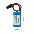 thumbnail image 3 of (1-Pack) 3V 1756-BA2 BR2/3A-AB PLC Non-Rechargeable Battery 1800mAh Replacement for Allen Bradley with Plug, 3 of 5
