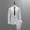 White, variant on Fall Outfits Two Piece Set Button-Down Round Neckline Long Sleeve Men'S Slim Button Suit Color Dress Show Jacket Coat & Pant Mens Sweatpants Sky Blue Xl