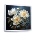 thumbnail image 2 of Designart "Whispering Beige Peonies V" Peonies Floater Framed Canvas Prints, 2 of 5