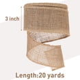 thumbnail image 2 of Cinta decorativa Chuangdi de 18 m y 7,5 cm de arpillera natural, 2 of 7