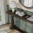 thumbnail image 5 of Furniture of America Fieldz 59-Inch Dark Brown Walnut Wood Finish Console Table, 5 of 7