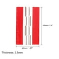 thumbnail image 2 of Uxcell 65x40mm Acrylic Hinges Self Adhesive Clear Continuous Piano Folding Hinge, 2 of 6
