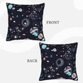 thumbnail image 3 of Bingfone Galaxy2 Linen Throw Pillow Covers Cushion Case Pocket Button Vintage Farmhouse Pillowcase-20"x20", 3 of 9