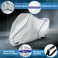 thumbnail image 3 of Cubierta de motocicleta universal, protector contra lluvia y polvo, tela ligera, impermeable, cubierta para scooter, 3 of 6